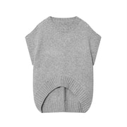 Cozy Oversized Knit Vest Sweater