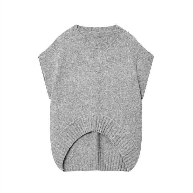 Cozy Oversized Knit Vest Sweater