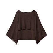 Chic Striped Layered Knit Top for Effortless Casual Style