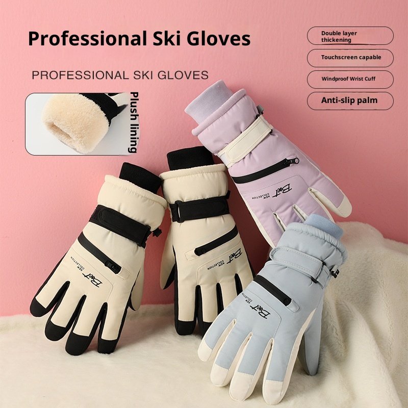 Warm Touchscreen Ski Gloves for Men & Women