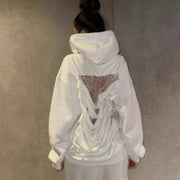 Sexy Mesh Patchwork Hoodie for Women