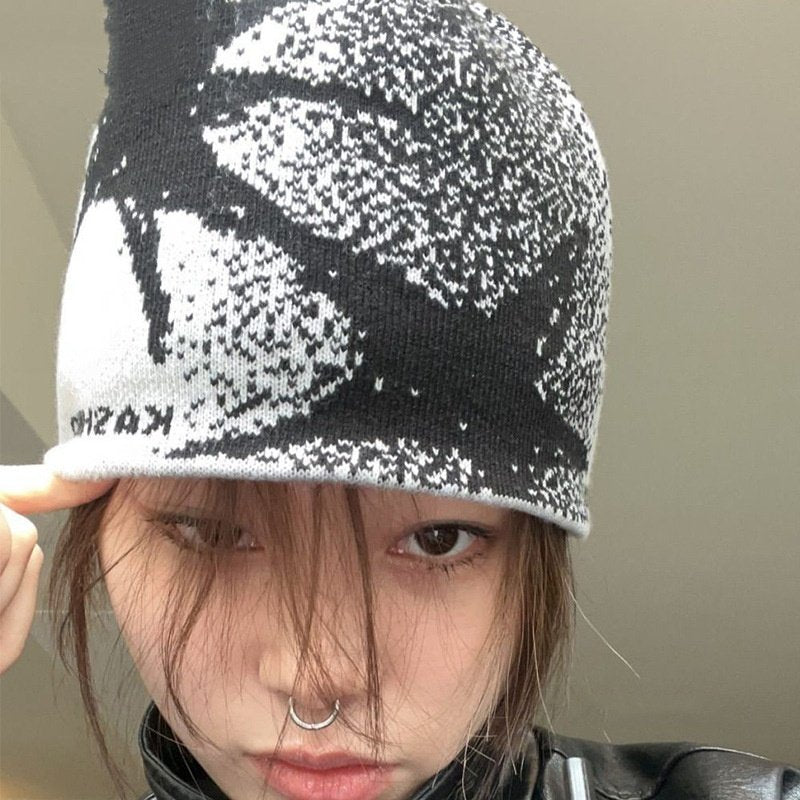 Warm Women's Acrylic Beanie Hats for Autumn Winter