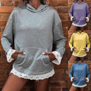 Women's Multi-Color Hooded Sweater