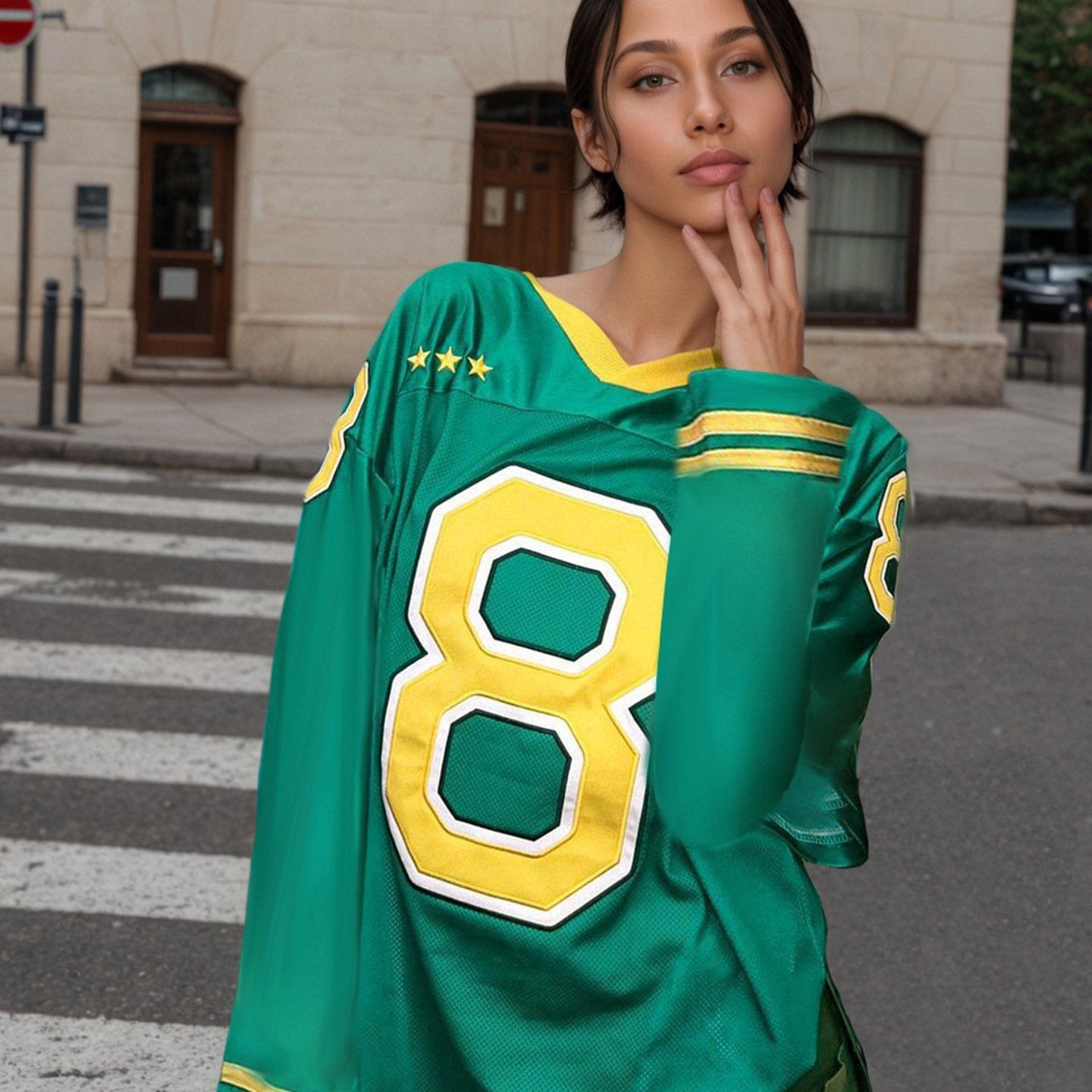 Colorblock Quick-Dry Oversized Sports Top