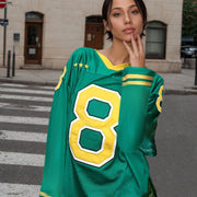 Colorblock Quick-Dry Oversized Sports Top