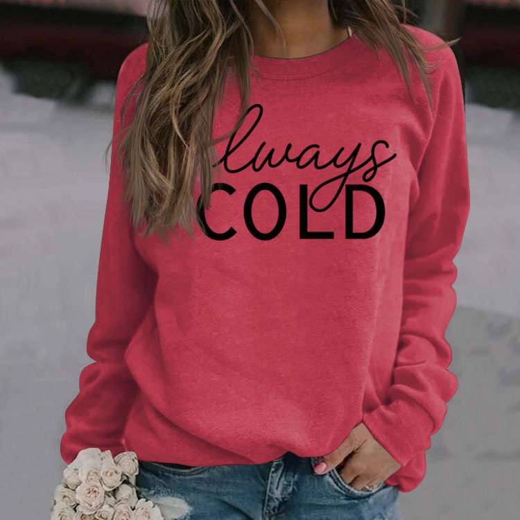 Stay Cozy in Style: Long Sleeve Loose Sweatshirt