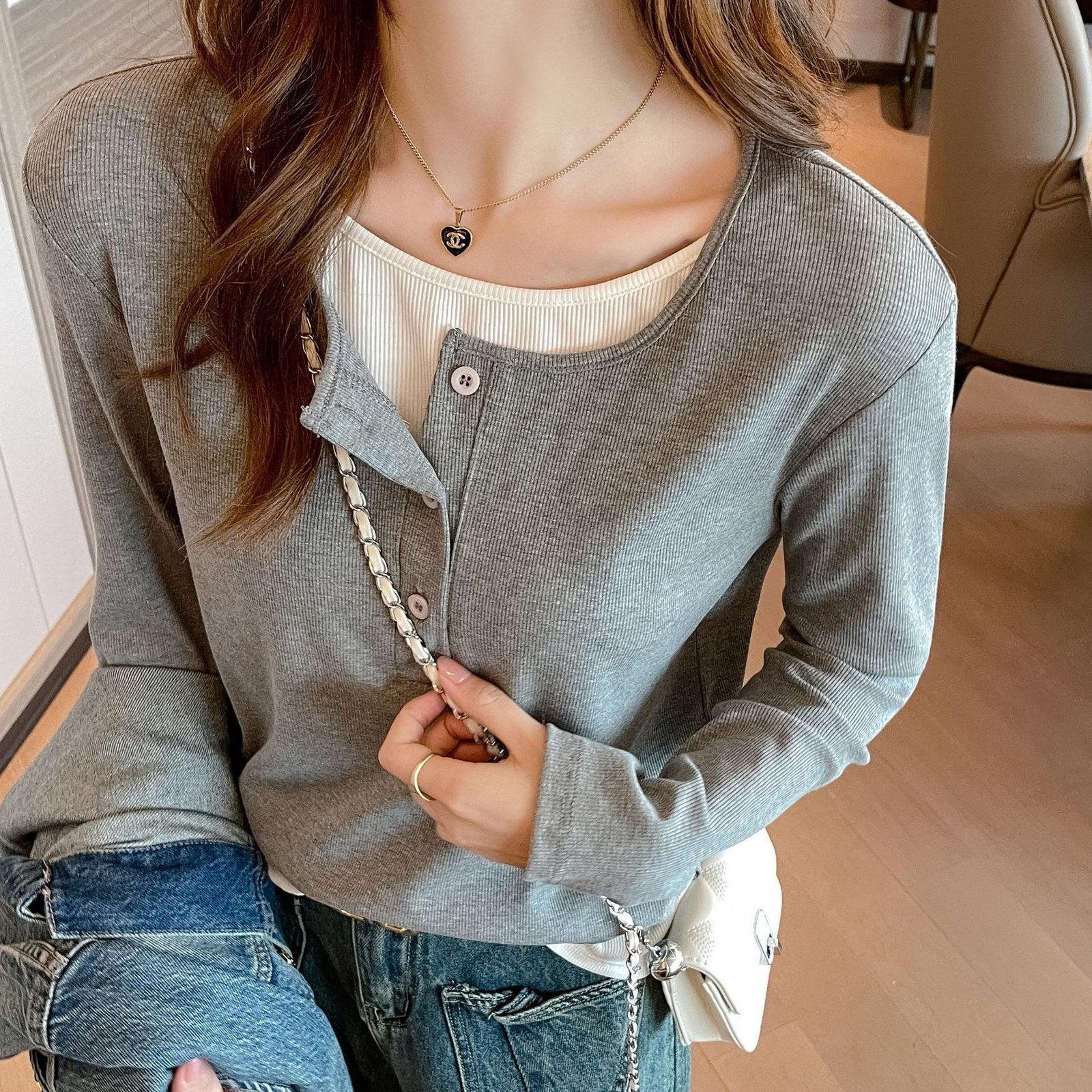 Women's Loose Long-Sleeve Casual Everyday Top