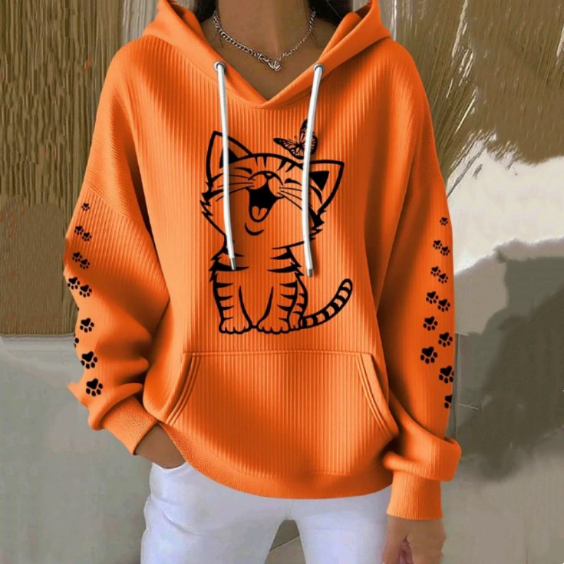 Casual Waffle Hoodie for Women