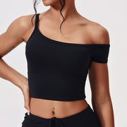 Versatile Yoga Vest for Women - Asymmetric Design