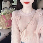 Floral Long-Sleeve Slim-Fit Top