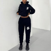 Cozy Long Sleeve Hoodie Set for Women