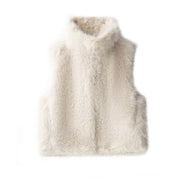 Loose Casual Faux Fur Vest for Women