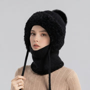 Warm Fleece Lined Knit Beanie for Women