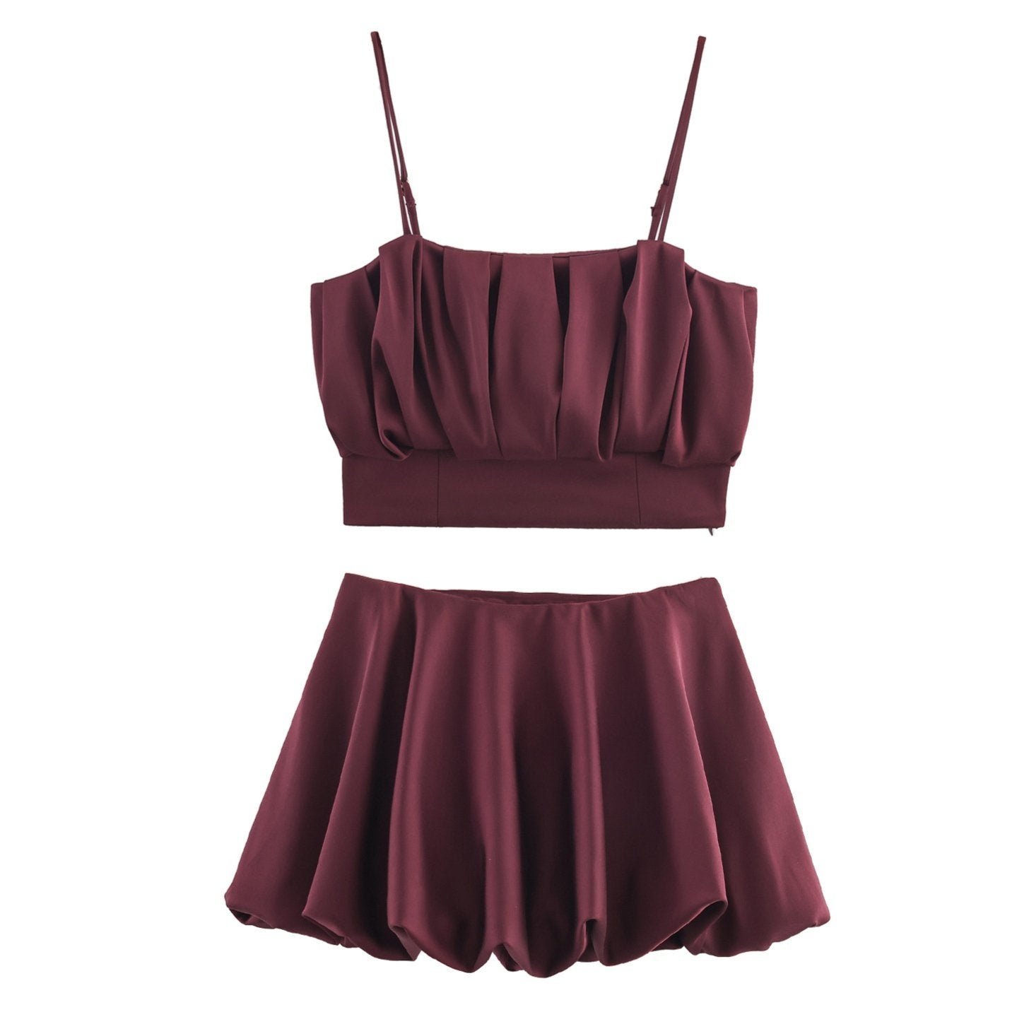 Elegant Women's Blended Vest and Skirt Set