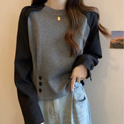 Chic Slimming Long-Sleeve Belly-Covering Fashion Tee
