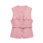 Cozy Women's V-Neck Knit Vest