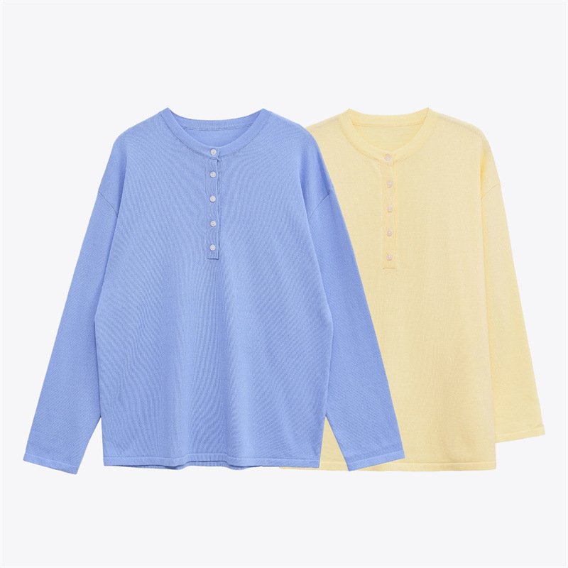 Chic V-Neck Colorblock Knit Cardigan Sweater