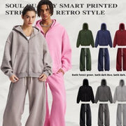 Leisure Hooded Jacket for Men - Long Sleeve & Long Pant