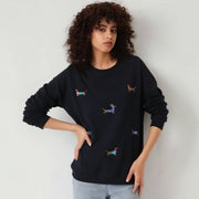 Cozy Dachshund Pullover Fleece Sweatshirt