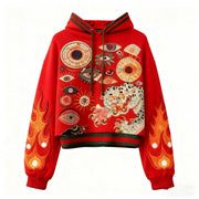 Couple's Abstract Hoodie Set - Fun Fashion Statement