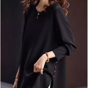 Women's Casual Round Neck Plus Size Long-Sleeve Tee