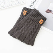 Warm Alpaca Wool Fingerless Gloves