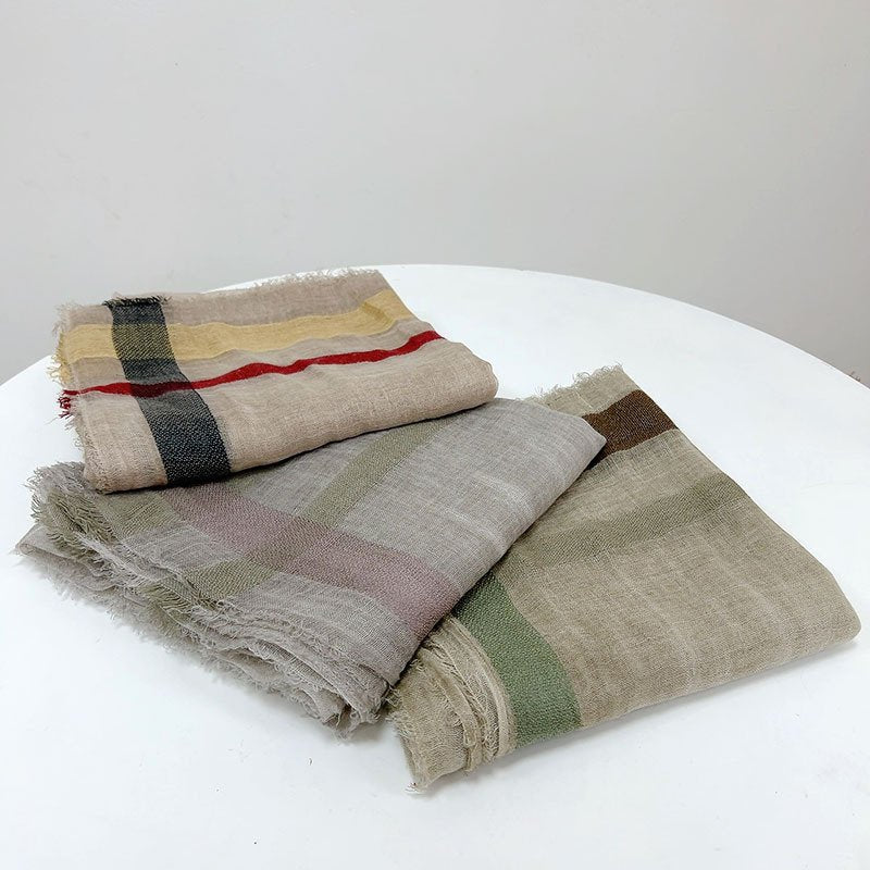 Stay Warm in Style with Gray Wool Scarf for Women