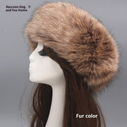 Faux Fur Fox Headband for Women - Soft & Stylish