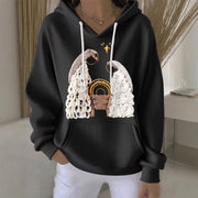 Cozy Loose-Fit Waffle Sweatshirt for Women
