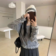 Cozy Color Block Knitted Cardigan