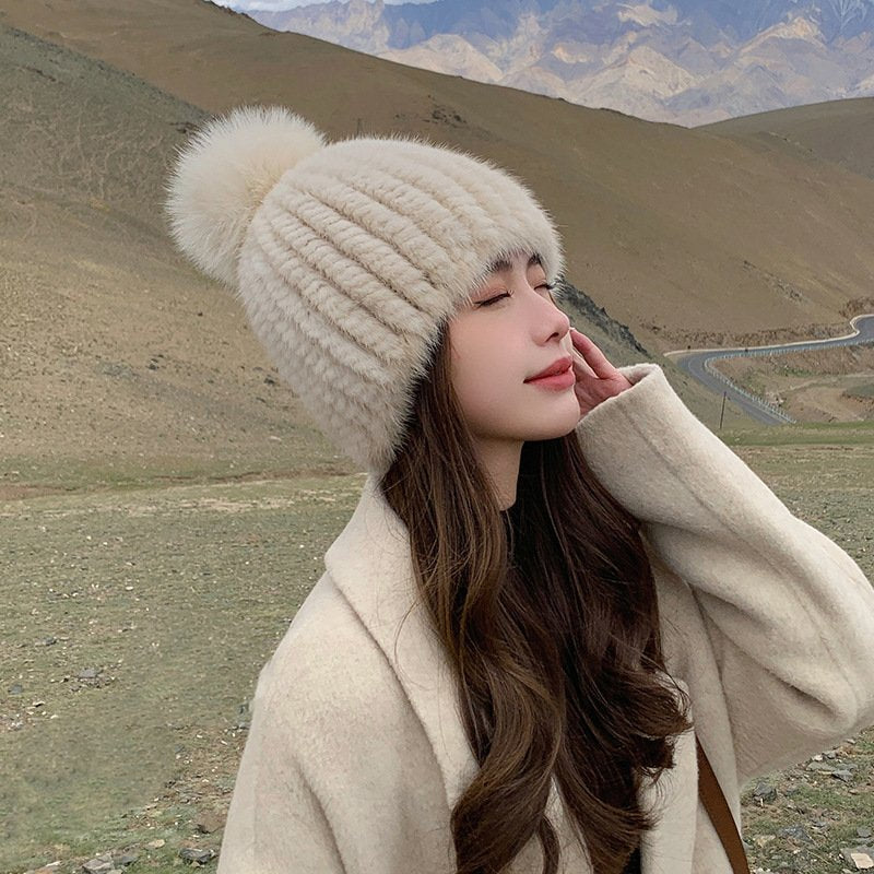 Warm Mink Fur Hat
