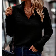 Women's Basic Zip-Neck Hoodie