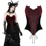 Waist-cinching Camisole for Women - Gothic Style Slimming Top