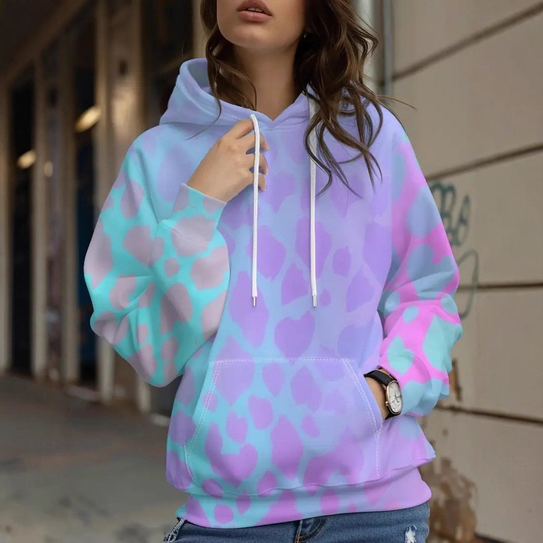 Graffiti Hoodie 3D Printed Sweatshirt for Women