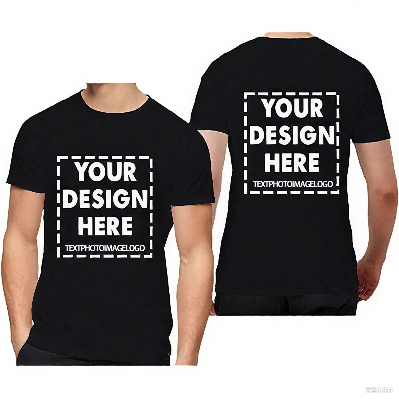 Customizable Plus-Size Short-Sleeve T-Shirts for Women & Men