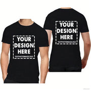 Customizable Plus-Size Short-Sleeve T-Shirts for Women & Men