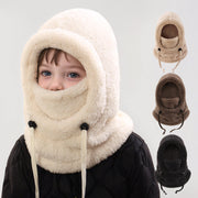 Winter Warm Ear Protection Scarf Hat for Kids