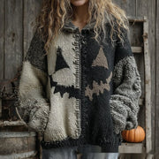 3D Digital Print Women's Cardigan Coat