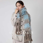 Warm Color-block Wool Scarf Neck Warmer
