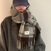 Stay Chic with Vintage Plaid Scarf