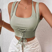 Sleeveless Tie Top