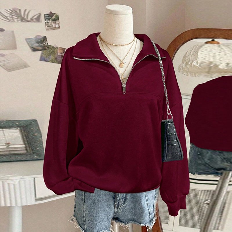 Cozy Women's Fleece Hooded Pullover Sweater