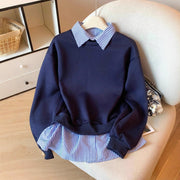 Cozy Stripe Hoodie for Women - Long Sleeve Pullover Sweatshirt