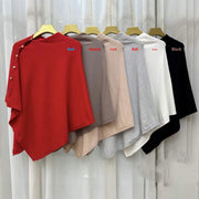Loose Fit Shawl Cape Knit Sweater for Women