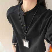 Cozy American-Style Sweatshirt Women's Base Layer Long Sleeve