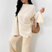 Women's Long Sleeve Irregular Hem Casual Top