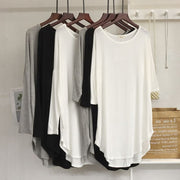 Women's Loose Irregular Layering Shirt Mid-Length Top
