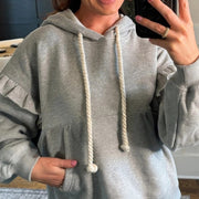 Grey Urban Loose Sweatshirt for Women