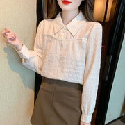 Elegant Long Sleeve Chiffon Shirt for Women