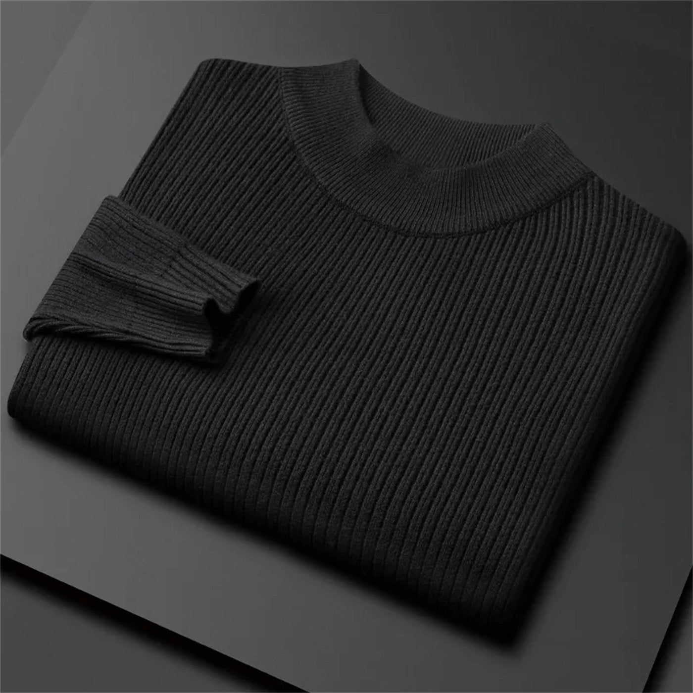 Cozy Solid Color Turtleneck Pullover Sweater